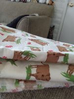 Pink and Grey Animal Print Fabric - Image 3