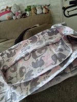 Pink and Grey Animal Print Fabric - Image 2