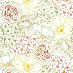 50% Off 2 yards, 14" of Emma's Garden by Patty Sloniger for Michael Miller Fabrics - shipping included in price