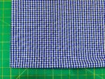 2yds Blue Micro check pattern - Image 2