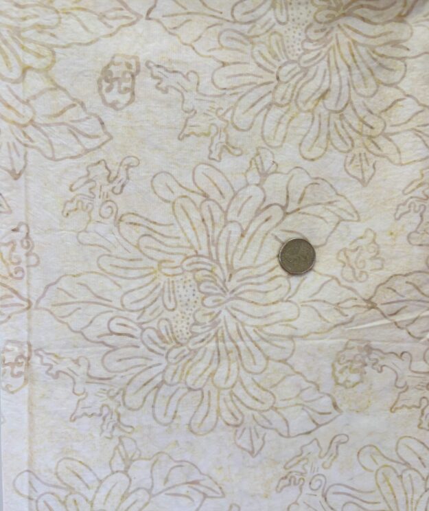 2-1/2 yards cream batik